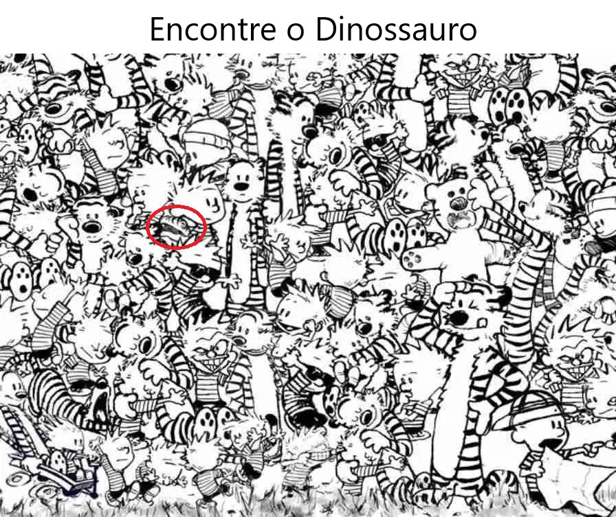 Veja a Resposta Encontre o Dinossauro