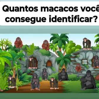 Desafio Visual Quantos Macacos Você Consegue Ver?