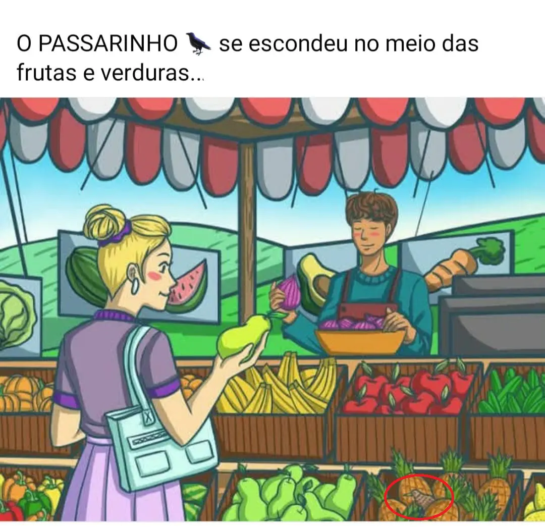 Veja a Resposta de Ache o Passarinho na Imagem