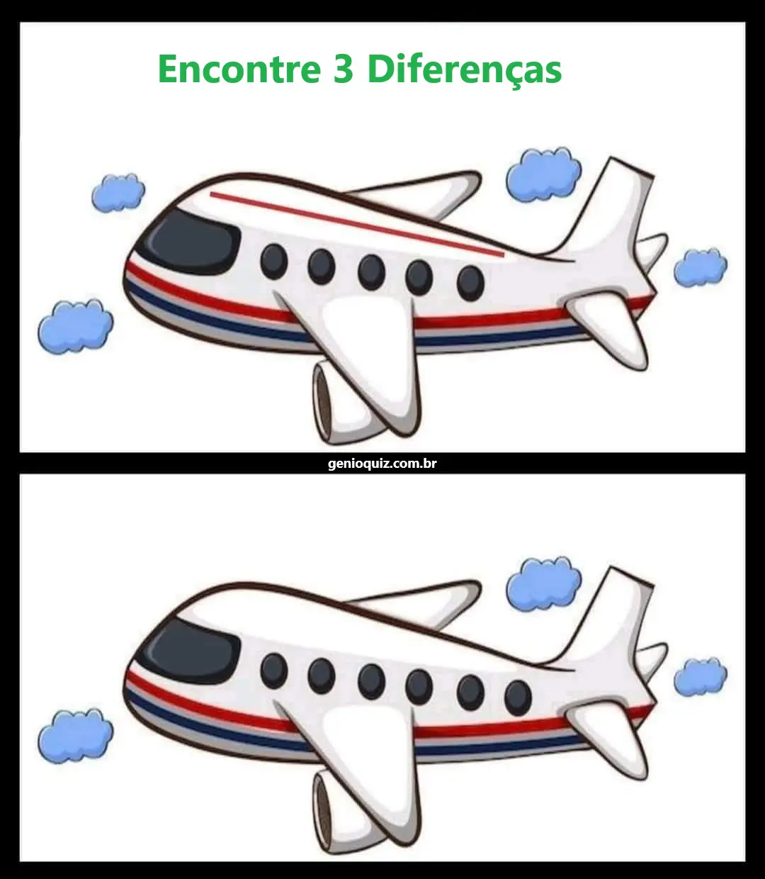 Ache 3 Diferenças: O Avião