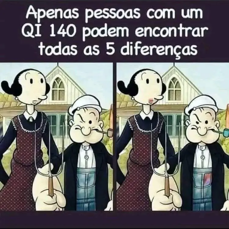 Encontre as Diferencas Olivia e Popeye