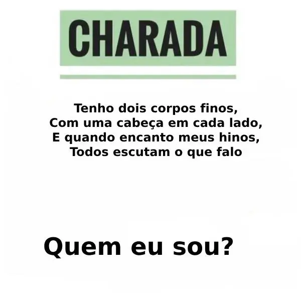 Charada: Cabeças Gêmeas