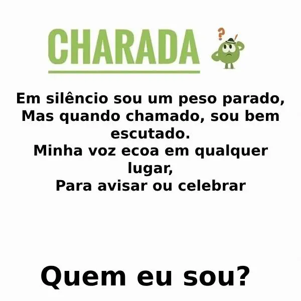 Charada: Para Avisar Ou Celebrar