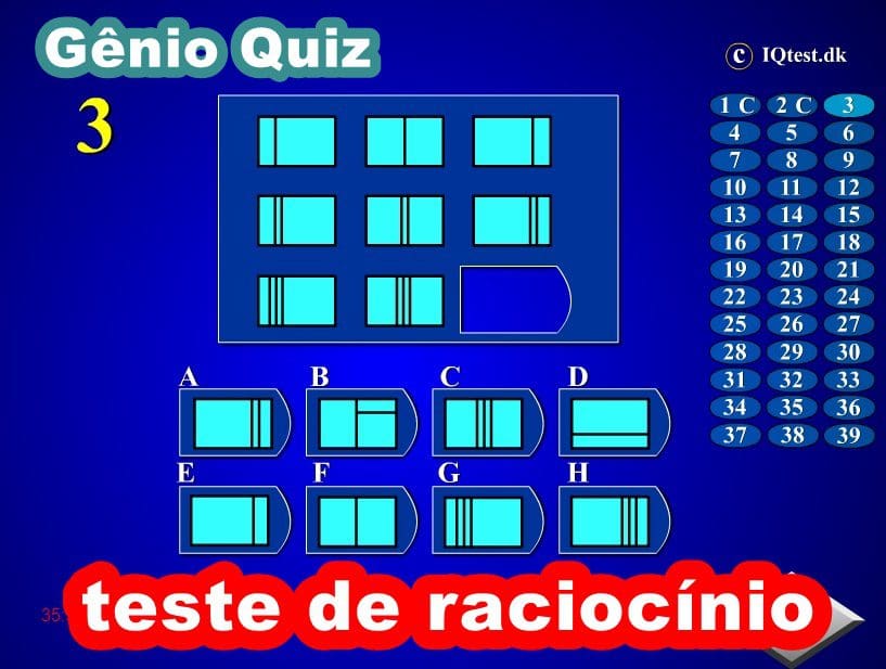 Teste seu raciocínio - Gênio Quiz