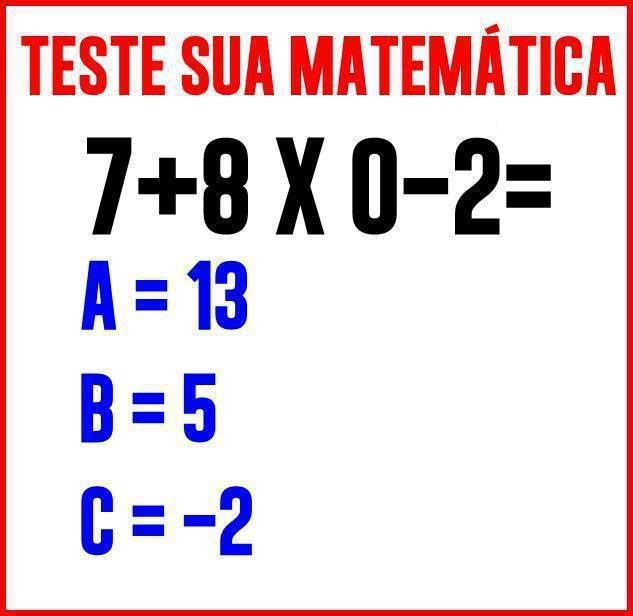 Resposta 7+8x0-2 - Gênio Quiz