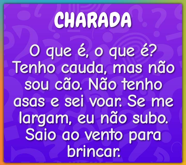 Charada com resposta - BMA