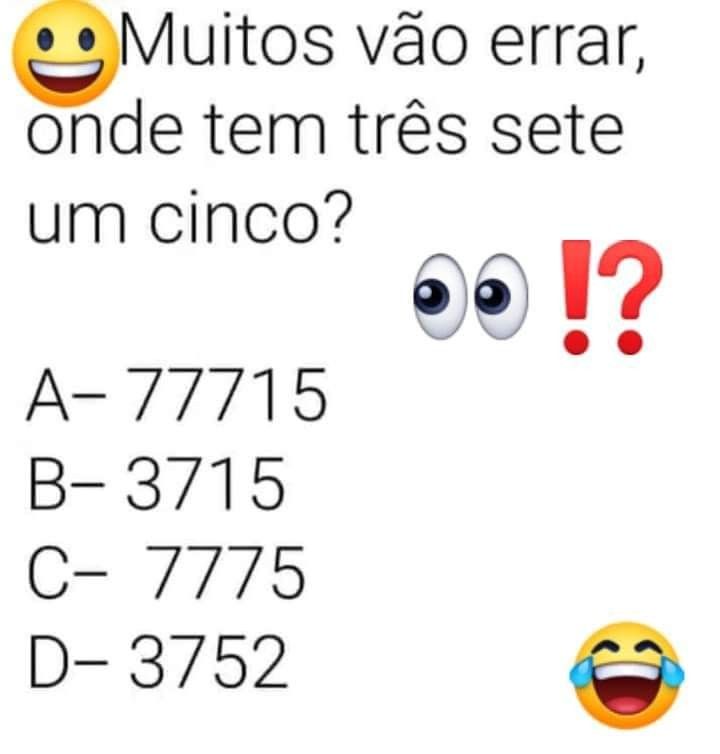 onde tem três sete um cinco