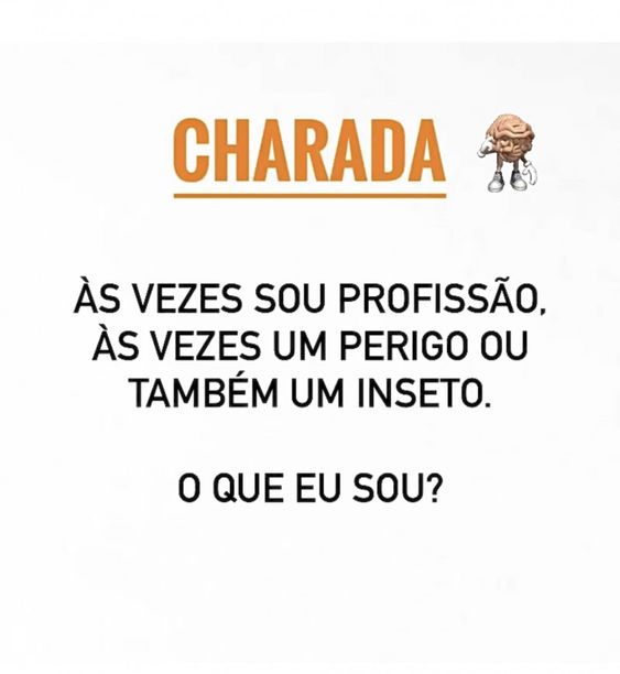 O que é, o que é? Na cidade é uma profissão, na estrada é um perigo e -  Charada e Resposta - Racha Cuca