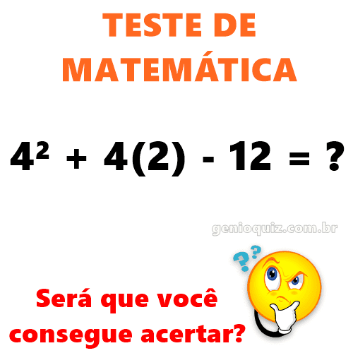 Quiz de matematica