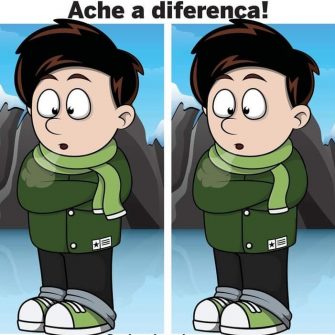 Ache a Diferenca O Menino com Frio