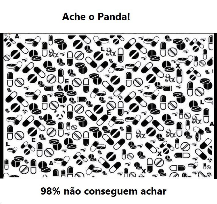 98% não conseguem encontrar o panda