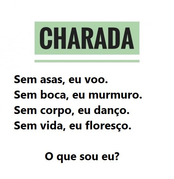 CHARADAS LEGAIS COM RESPOSTAS 