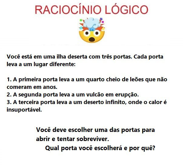 42 Exercícios de Raciocínio Lógico com Resposta