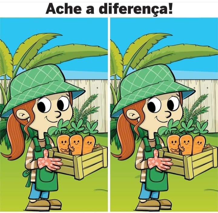 Ache a Diferença: A Menina das Cenouras