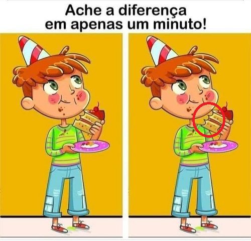 Resposta Ache a Diferença: O Aniversário