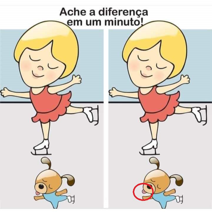 Resposta Ache a Diferença: A Patinadora