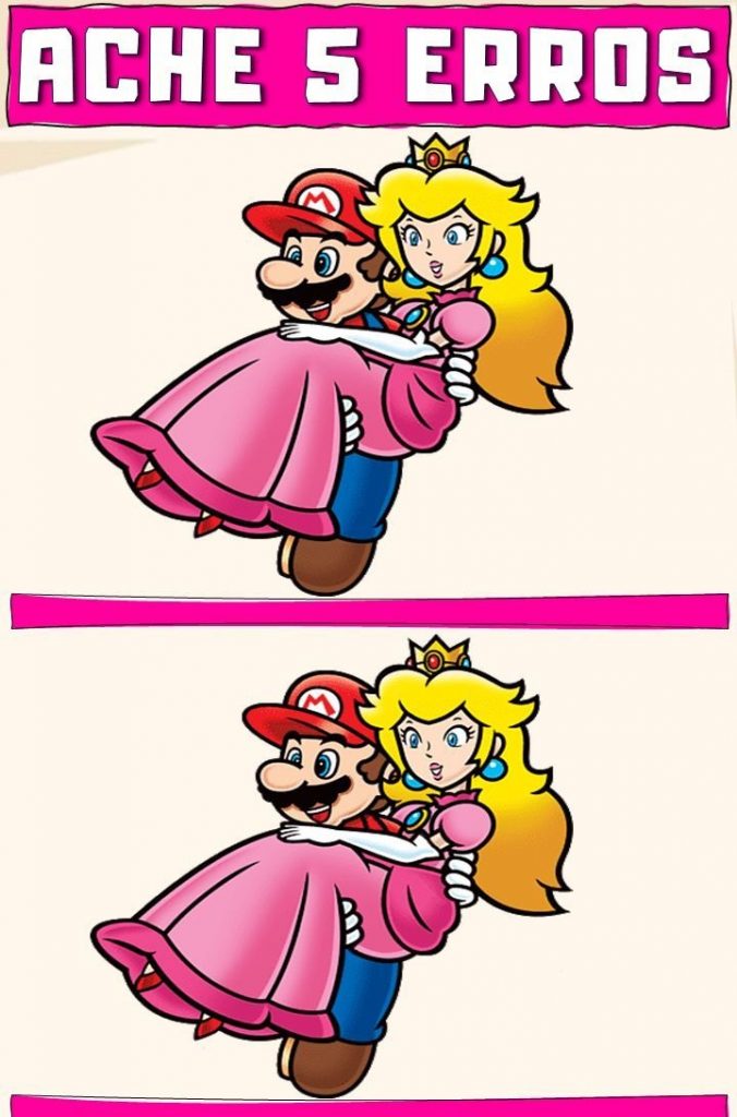 Ache os Erros: Mario e a Princesa Peach 