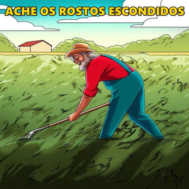 Ache os Rostos Escondidos: O Agricultor