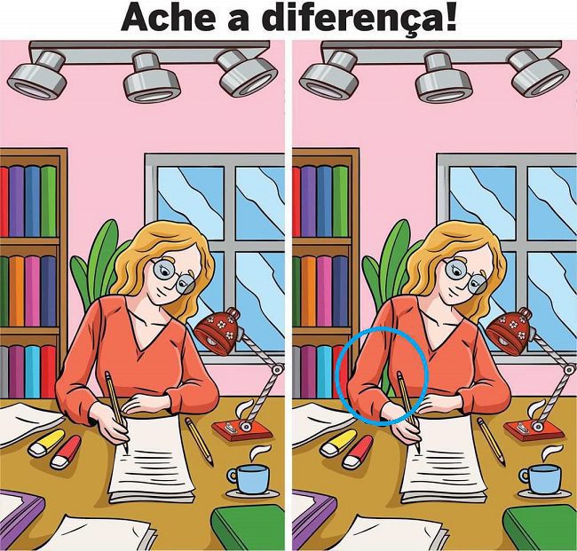 Resposta Ache a Diferença: Dia de Estudar