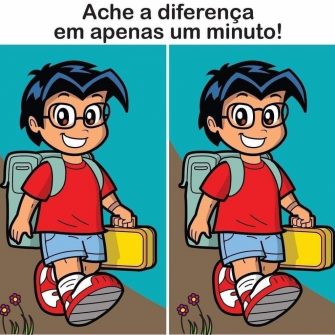 Ache a Diferenca O Menino de Mochila