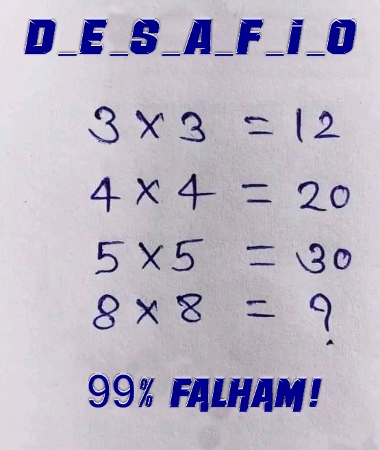 Teste de matemática exata, desafio 1+4=5, 2+5=12, 3+6=21, 5+8=? - Gênio Quiz