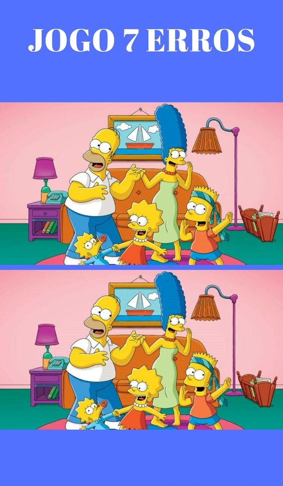 Jogos dos 7 erros: A Família Simpson