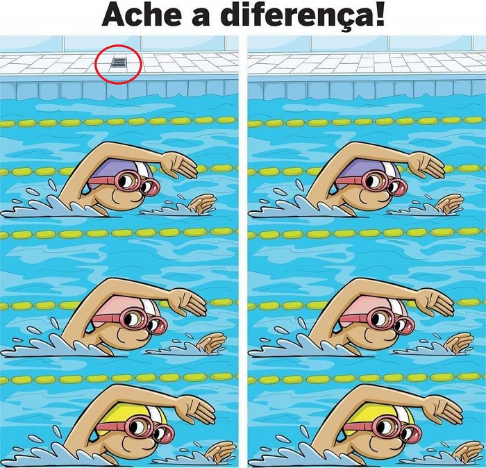 Resposta Ache a Diferença: A Nadadora