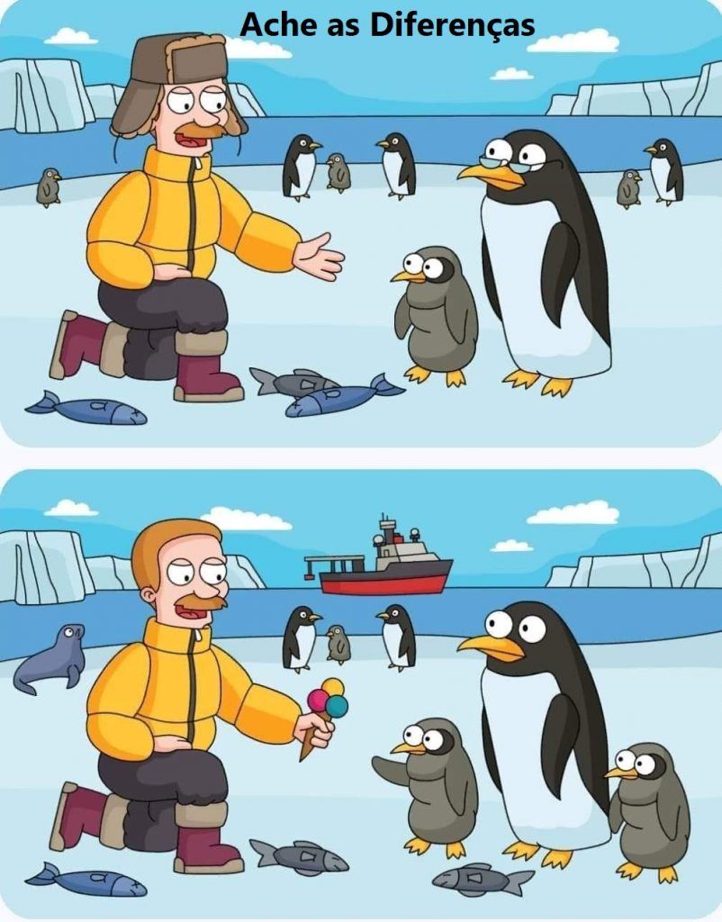 Ache as Diferenças: Os Pinguins
