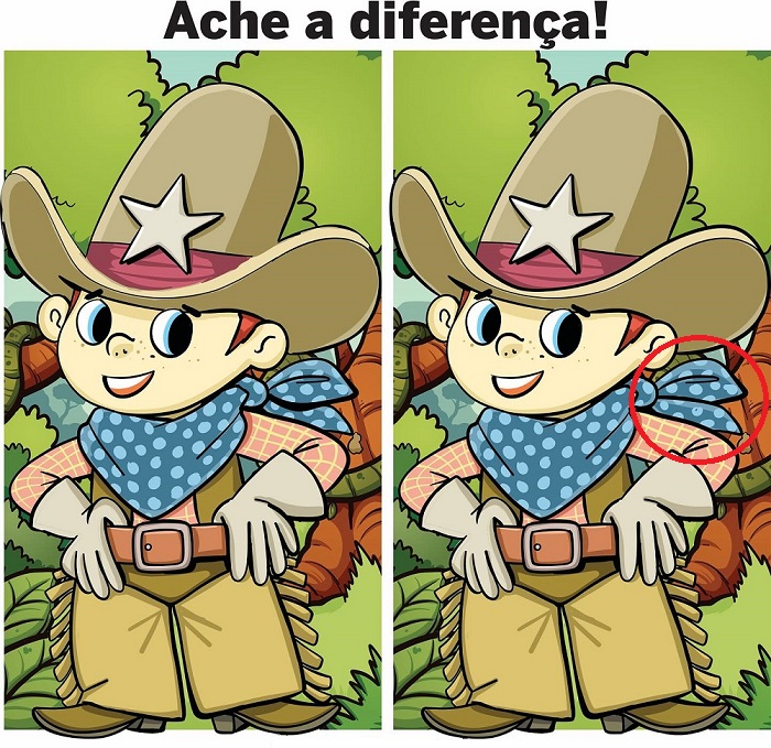 Resposta Ache a Diferença: O Cowboy