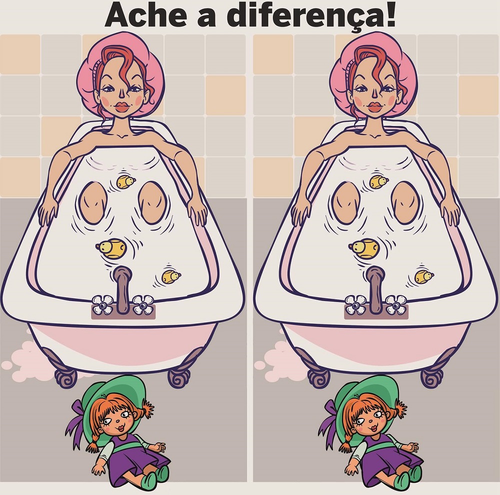 Ache a Diferença: O Banho de Banheira