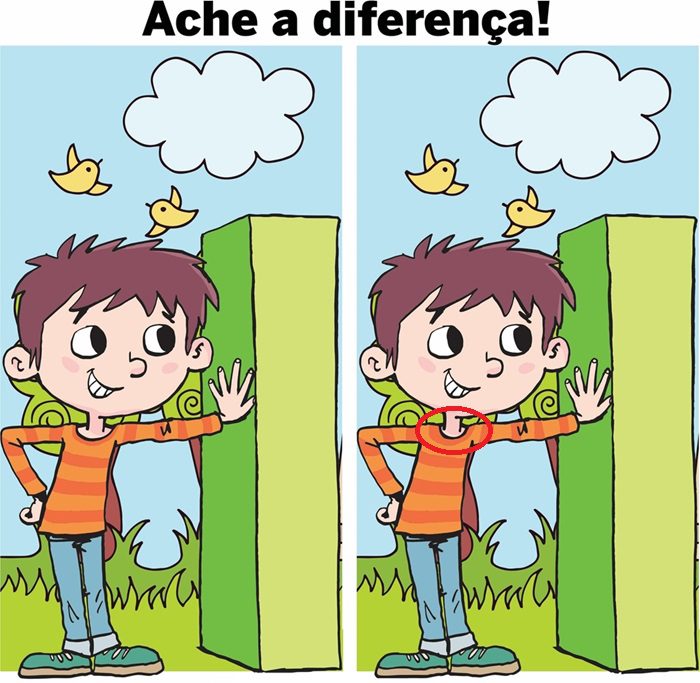 Resposta Ache a Diferença: A Letra I