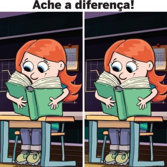 Ache a Diferenca A Menina com o Livro Grande