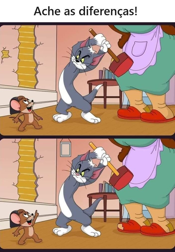 Ache as Diferenças: Tom e Jerry