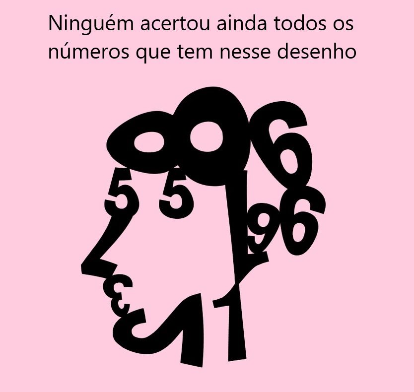 Quais são os números nesse desenho?