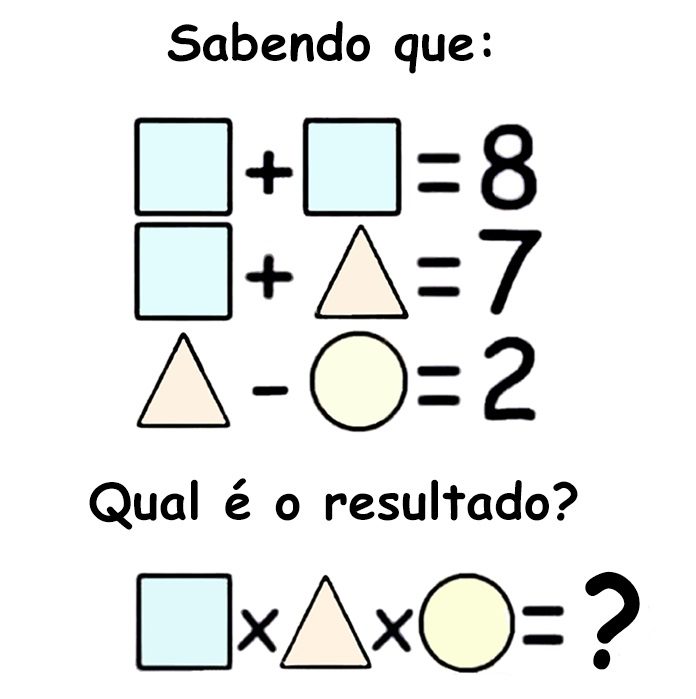 Desafio de Inteligência: Sabendo que, qual é o resultado?