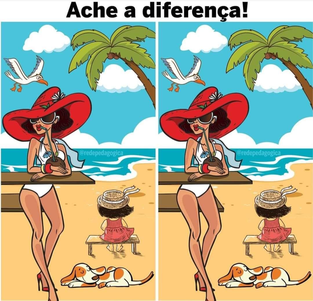 Ache a Diferença: A Mulher do Chapéu Vermelho